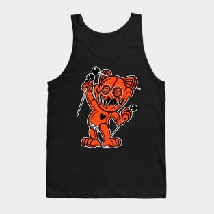 VooDoo Black Kitty Cat Doll Cincinati Colors Tank Top